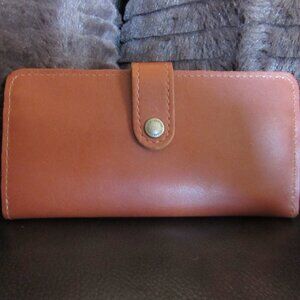 PLG Portland Leather Goods Large Bifold Wallet in Chestnut
